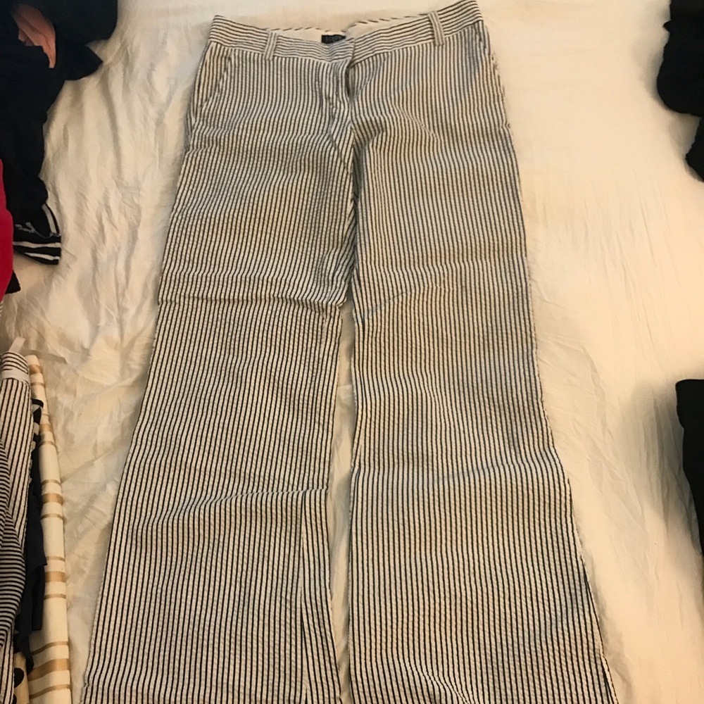 J. Crew striped work pant